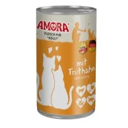 Amora Cat Fleisch Pur 400g 6 x 400g Truthahn