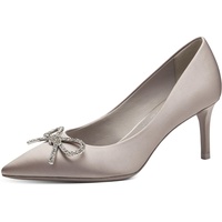 TAMARIS Damen Pumps Textil Vegan Stilettoabsatz; LIGHT GREY/grau; 37 EU