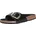 Pantolette Big Buckle schwarz 42
