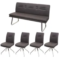 MCW Esszimmer-Set Grau, Braun, 5er-Set