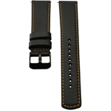 Mike Galeli Lederarmband für Samsung Watch Active 2 schwarz