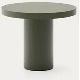 Kave Home Esstisch Aiguablava Ø 90 cm Zement Grün