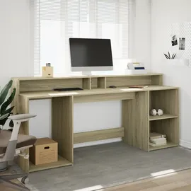 vidaXL Schreibtisch Sonoma Eiche braun