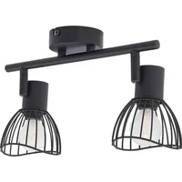 LINDBY Deckenleuchte schwarz, 2-flg., Metall, 39cm