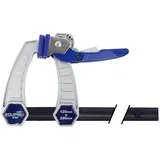 Eclipse Professional Tools ELC120-12 Schraubzwinge mit Schnelllöse-Hebel, 120 mm Backentiefe, 30 cm