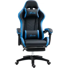 Vinsetto Gaming Stuhl Schwarz Blau