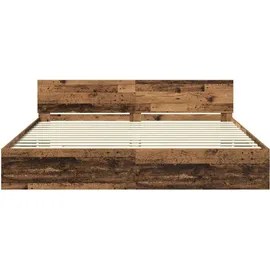 vidaXL Bettrahmen 200 x 200 cm Braun