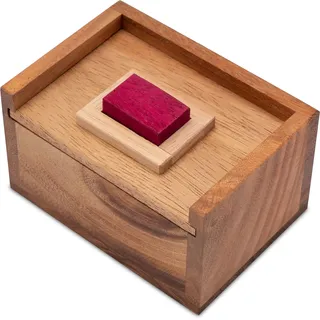 Logoplay Der rote Stein - Knobelspiel und 3D-Holzpuzzle im Holzkasten