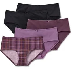 Tchibo - 5 Pantys - Damen - Gr. S - dunkellila