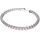 Swarovski Armband Matrix Tennis Rundschliff, rosa Rhodiniert - silber