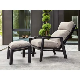 Brafab Gartensessel Slide 64 x 64 x 100 cm schwarz/aschgrau