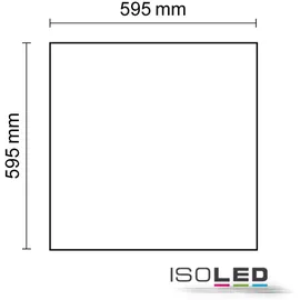 ISOLED LED Panel Professional Line 600 1 eckig weiß