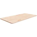 vidaXL Waschtischplatte 100x50x1,5 cm Massivholz Unbehandelt