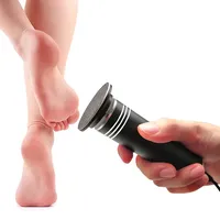 Elektrische Rolle, einstellbare Geschwindigkeit, professionelle elektrische Fußfeile für Pediküre Füße mit Ersatzlagern (schwarz)