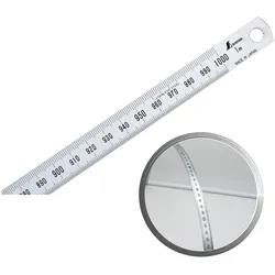 Shinwa 29033 Edelstahllineal flexibel 100 cm