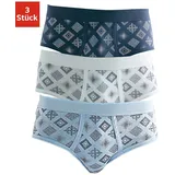 CLIPPER Slip in weiß, marine, hellblau, | Gr. 6