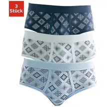 CLIPPER Slip in weiß, marine, hellblau, | Gr. 6