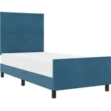 vidaXL Boxspringbett 100 x 200 cm Dunkelblau