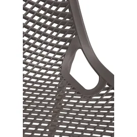 Garden Pleasure TEANA Stapelstuhl 50 x 60 x 83 cm grau 2 St.