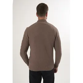 Felix Hardy Strickjacke mit durchgehendem Reißverschluss Braun XL
