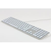 Matias Aluminum Erweiterte Tastatur DE silber (FK318LS-DE)