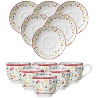 Ritzenhoff & Breker Espressotasse mit Untertasse 0,08 l Mehrfarbig 6 St.