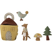 Bloomingville mini Tio Spielzeug-Häuschen mit Tieren 5 El.