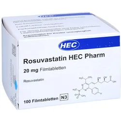 ROSUVASTATIN HEC Pharm 20 mg Filmtabletten 100 St