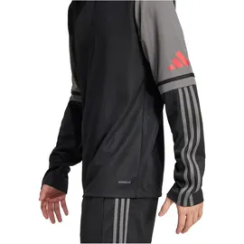 adidas Squadra 25 Sweatshirt Schwarz/Team Grey Four/Pure Ruby S