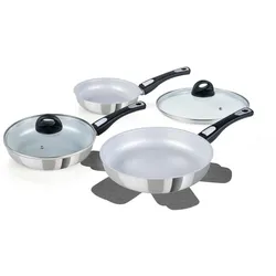Genius Cerafit Steel Pfannen-Set silber