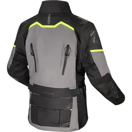 LS2 Apollo Motorradjacke Schwarz/Grau/Fluo Gelb XXL
