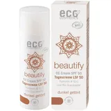 Eco Cosmetics CC Creme LSF50 dunkel getönt