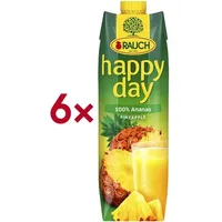 Happy Day 6er-Pack Fruchtsaft »100% Ananas« 1 Liter