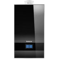 Buderus Gas-Brennwert Kombigerät Logamax plus GB182i.2-20 KDW H 20kW für H-Gas mit Warmwasserzubereitung schwarz