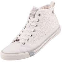 Mustang Damen High-Top Sneaker weiß