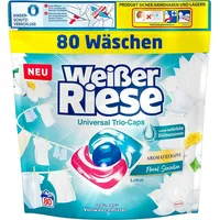 1x Weißer Riese Universal Trio-Caps Aromatherapie Lotus Duft 80 Wäschen