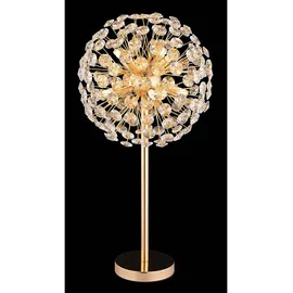 GLOBO Tischlampe Kristall Gold 8 Flammig