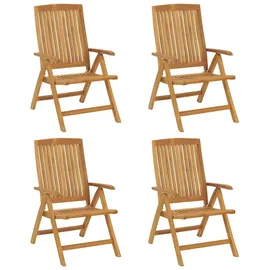 vidaXL Gartenstuhl 74,5 x 74,5 x 104 cm braun 4 St.