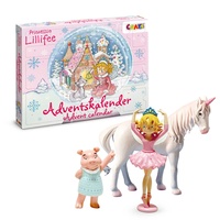 CRAZE Prinzessin Lillifee Adventskalender Kinder - Spielzeug Adventskalender Mädchen mit Prinzessin & Einhorn Figuren