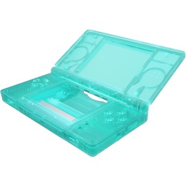 ExtremeRate Ersatz Gehäuse Case für Nintendo DS Lite NDSL, Voll Hülle&Knöpfen&Screen Protector Shell Zubehör für Nintendo DS Lite Handheld Spielekonsole(Transparent Smaragdgrün)–KEIN Console