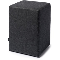 Hocker Pomp Ruhe & Raum anthrazit grau, Designer Willi Hubor, 47.5x33x33 cm