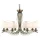 Searchlight Andretti 8-flg. E14 60 cm Antik Messing