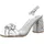 LAURA VITA Riemchensandaletten in Silber | Gr.: 40