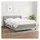 vidaXL Boxspringbett mit Matratze Hellgrau 140x200 cm Stoff
