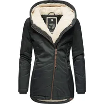 Ragwear Damen warme wasserdichte Winterjacke mit Ziernähten und kuscheliger Kapuze Gordon Intl Dark Olive22 Gr. XL - XL