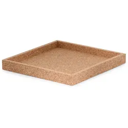 Korktablett - vielseitige Ablage 26 x 26 x 3 cm natur