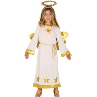 Engel Kostüm Angela für Kinder 3-12 Jahre inkl. Flügel Weihnachten Krippenspiel Fasching (5-6 Jahre)