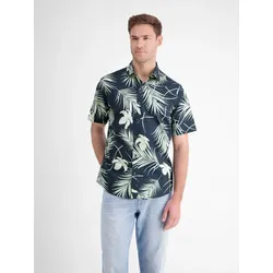 Kurzärmeliges Herrenhemd, Hawaiian-Style - Classic Navy - XXXL