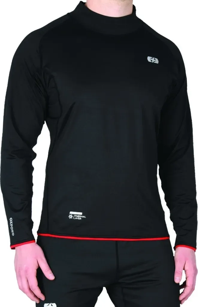 Oxford WarmDry High Neck Funktionsshirt, schwarz, Größe XS für Männer