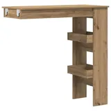 vidaXL Wand-Bartisch Artisan-Eiche 102x45x103,5 cm Holzwerkstoff, - Braun